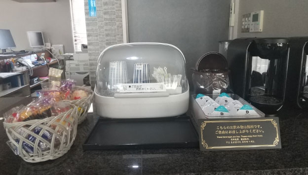 無料コーヒー・ドリンク・お菓子のサービス！